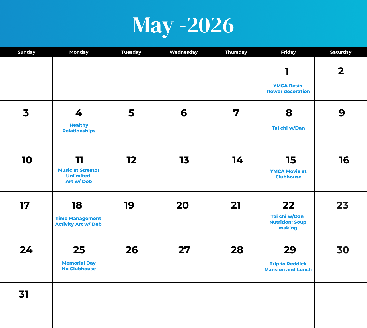 May 2026 Calendar